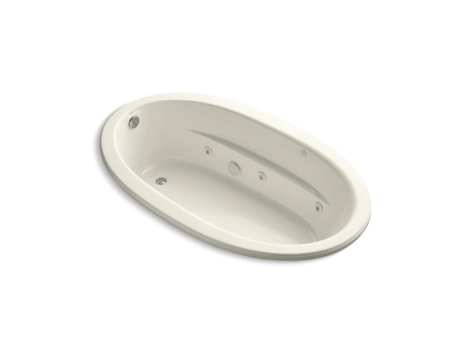 KOHLER K-1164 Sunward 72" x 42" drop-in whirlpool bath