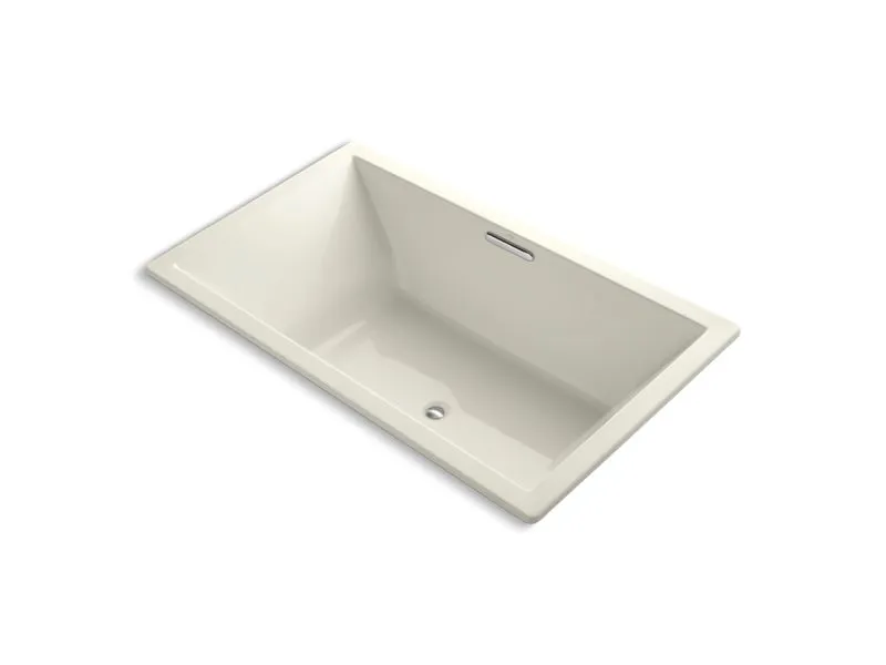 KOHLER K-1174-VB Underscore 72" x 42" drop-in VibrAcoustic bath with center drain