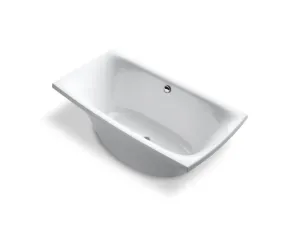 KOHLER K-14037 Escale 72" x 36" freestanding bath and center drain in White