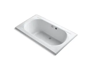 KOHLER K-1418-GH Memoirs 72" x 42" drop-in Heated BubbleMassage air bath