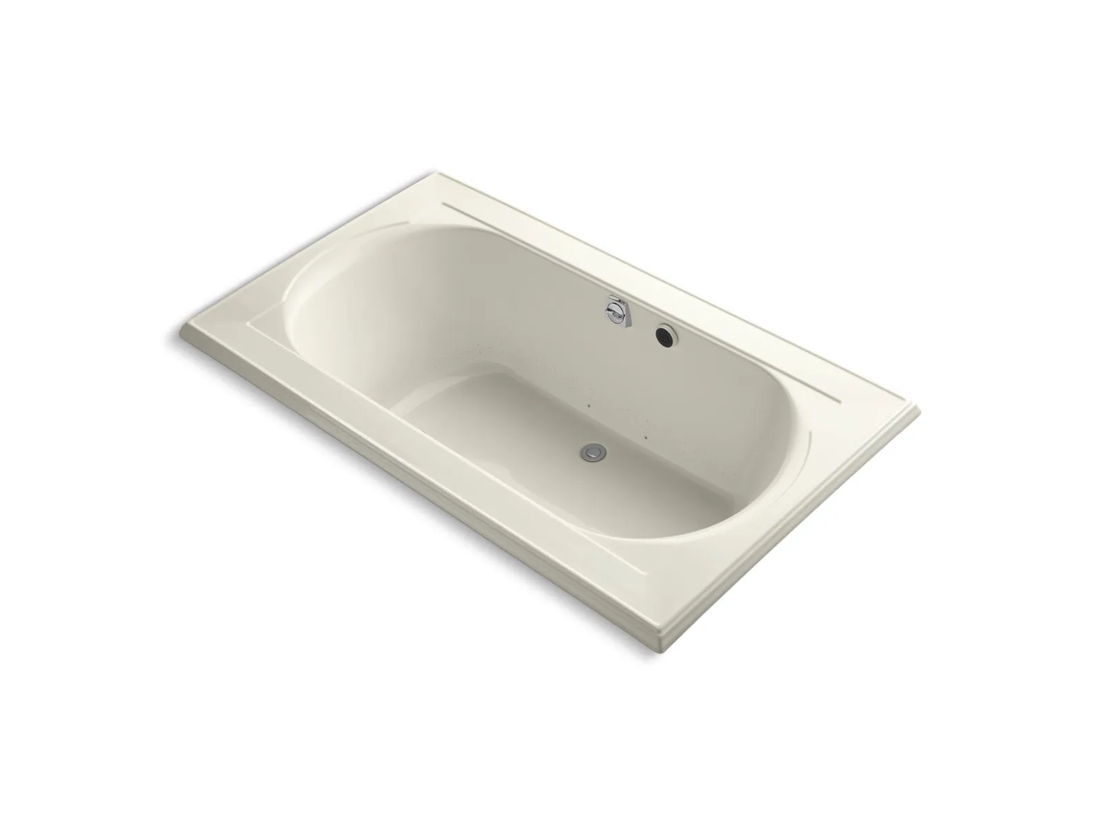KOHLER K-1418-GH Memoirs 72" x 42" drop-in Heated BubbleMassage air bath