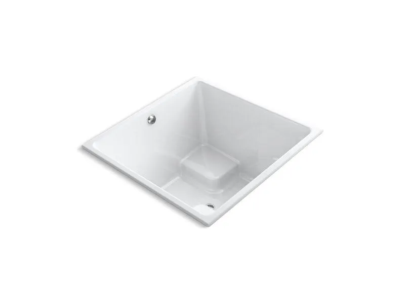KOHLER K-1968 Underscore Cube 48" x 48" drop-in bath with center drain
