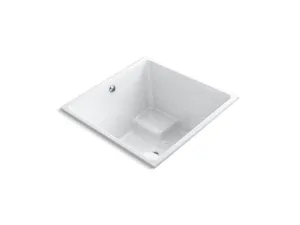 KOHLER K-1968 Underscore Cube 48" x 48" drop-in bath with center drain