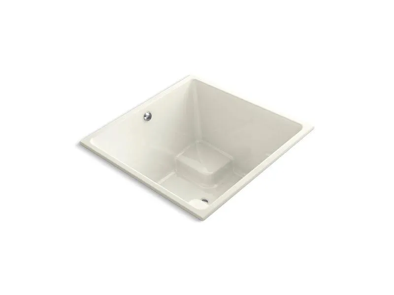 KOHLER K-1968 Underscore Cube 48" x 48" drop-in bath with center drain