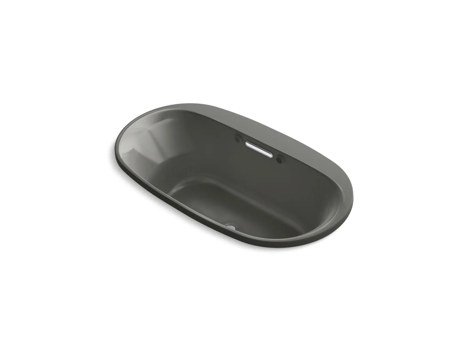 KOHLER K-5716-GHW Underscore 66" x 36" drop-in Heated BubbleMassage air bath with Bask heated surface