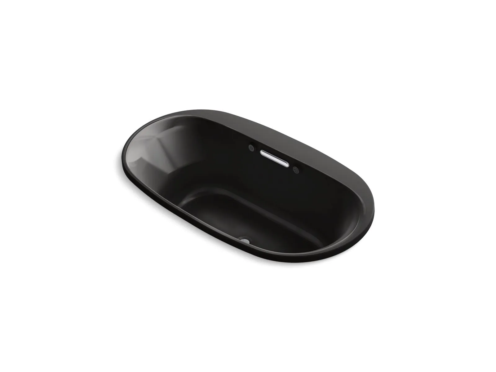 KOHLER K-5716-GHW Underscore 66" x 36" drop-in Heated BubbleMassage air bath with Bask heated surface