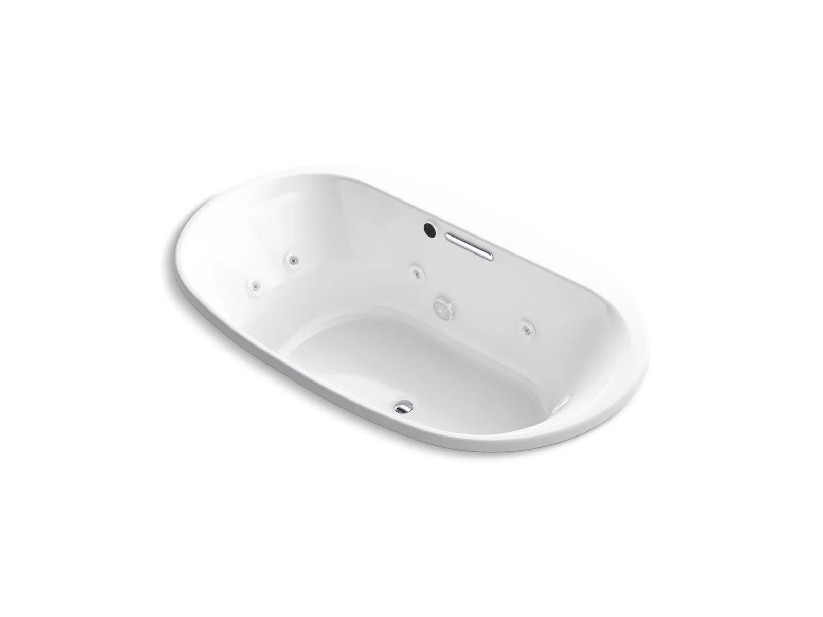 KOHLER K-5718-JH Underscore 72" x 42" drop-in heated whirlpool bath