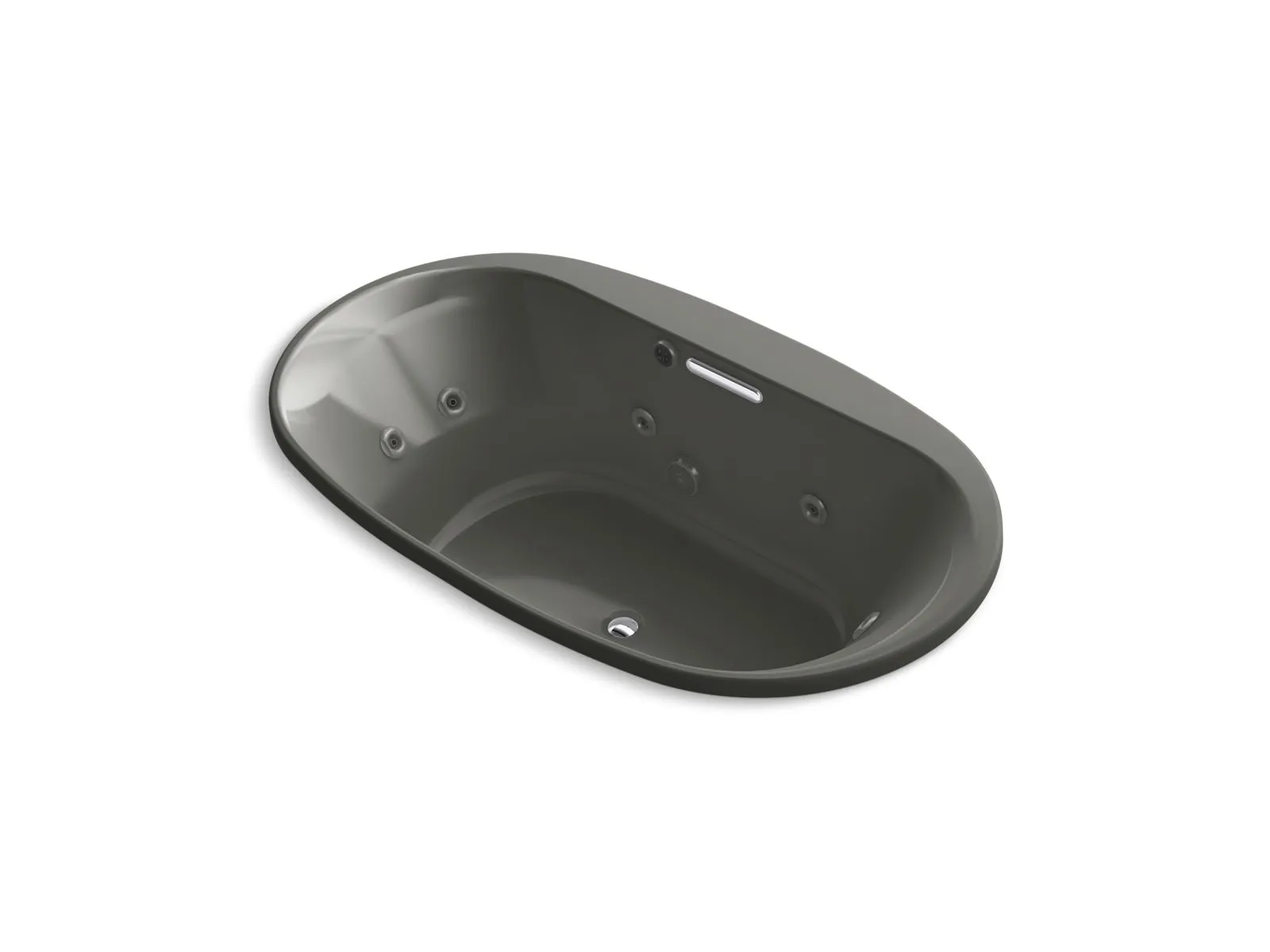 KOHLER K-5718-JH Underscore 72" x 42" drop-in heated whirlpool bath