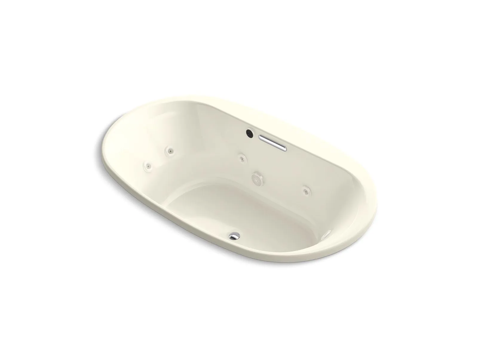 KOHLER K-5718-JH Underscore 72" x 42" drop-in heated whirlpool bath