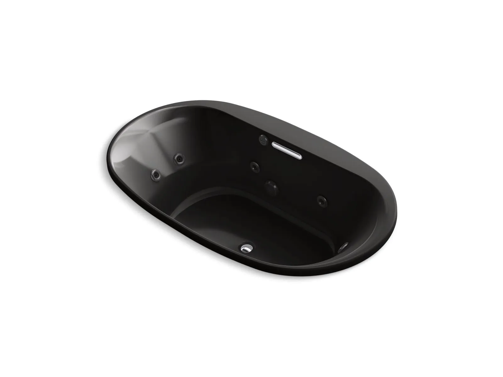 KOHLER K-5718-JH Underscore 72" x 42" drop-in heated whirlpool bath
