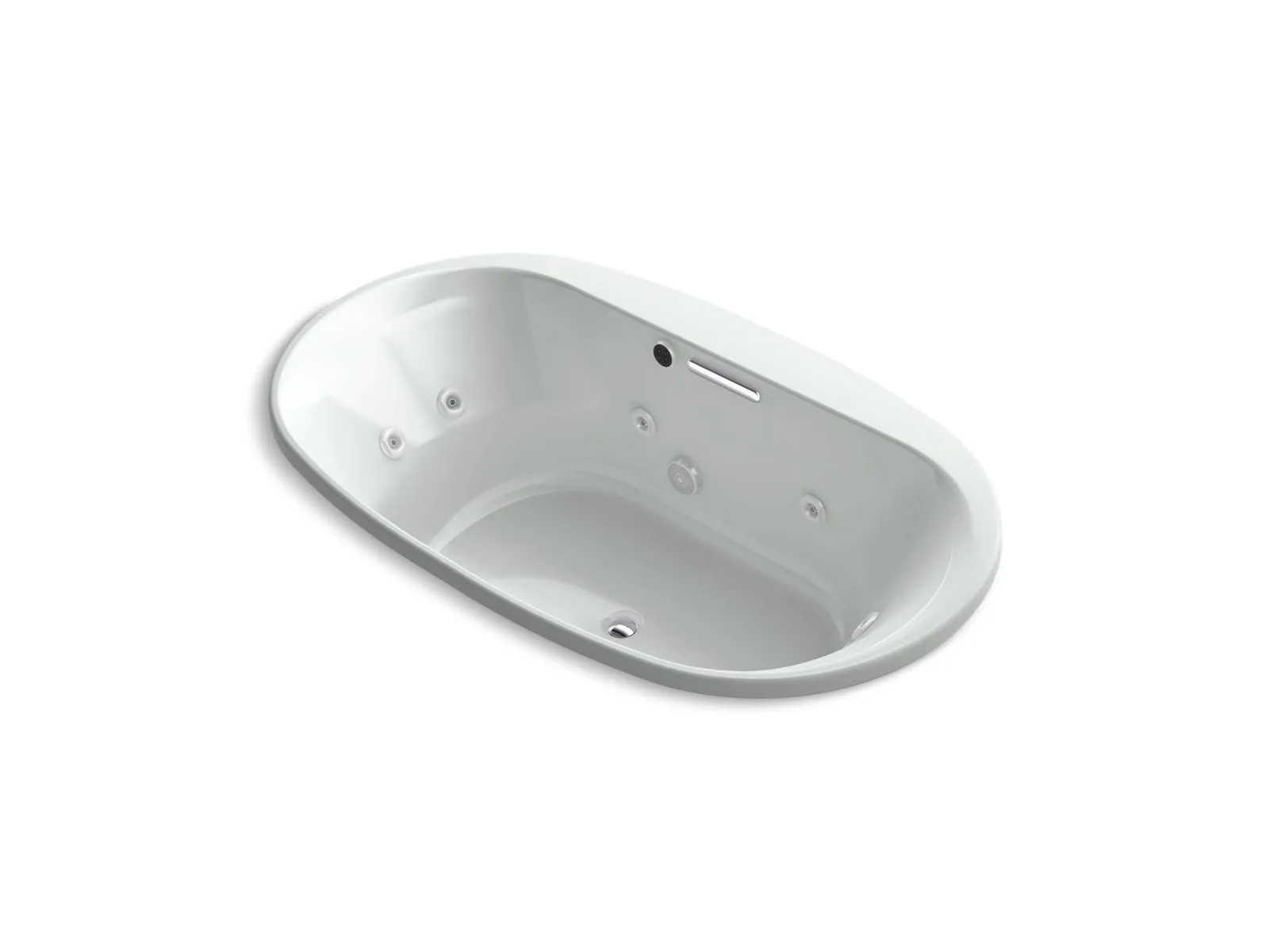 KOHLER K-5718-JH Underscore 72" x 42" drop-in heated whirlpool bath