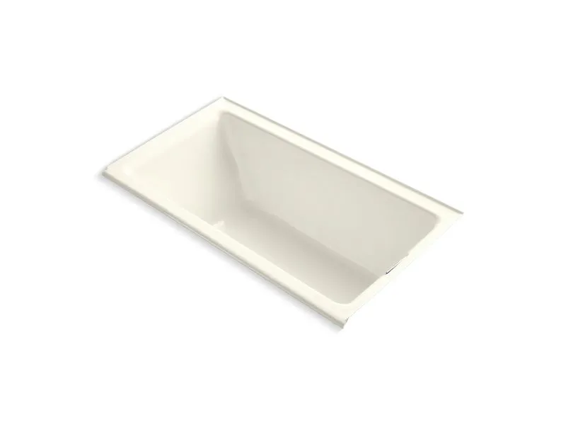 KOHLER K-855-R Tea-for-Two 66" x 36" alcove bath with integral flange and right-hand drain