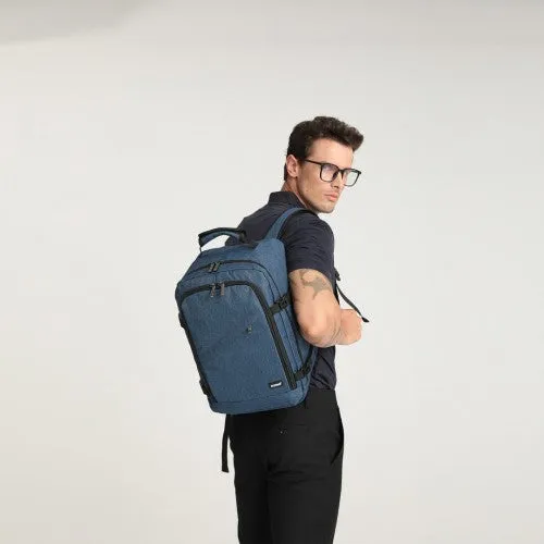 Kono Lightweight 20L Cabin Bag Travel Business Backpack - Navy