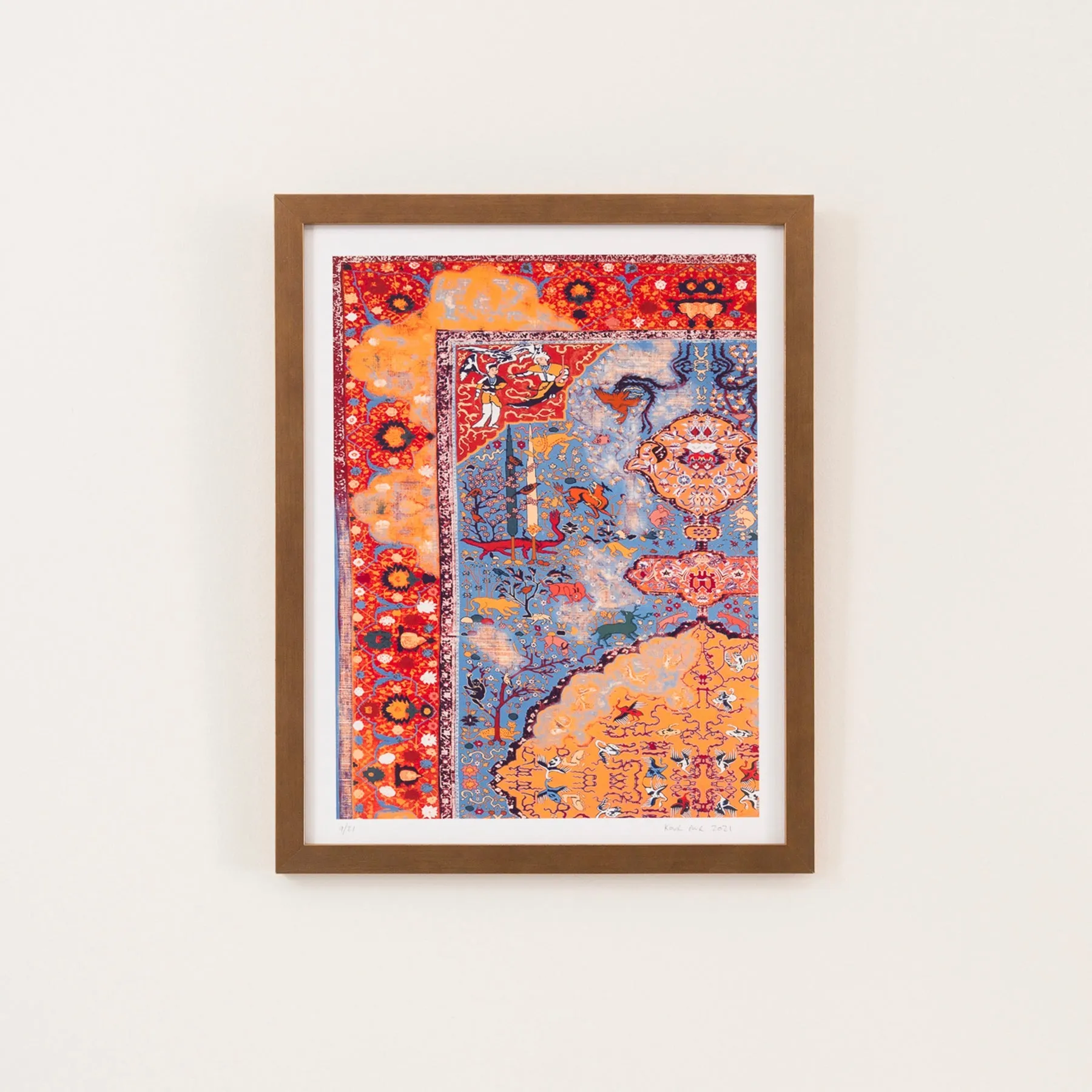 Kour Pour, Nowruz, 2021; Hand Embellished, Signed, and Numbered Limited Edition Print