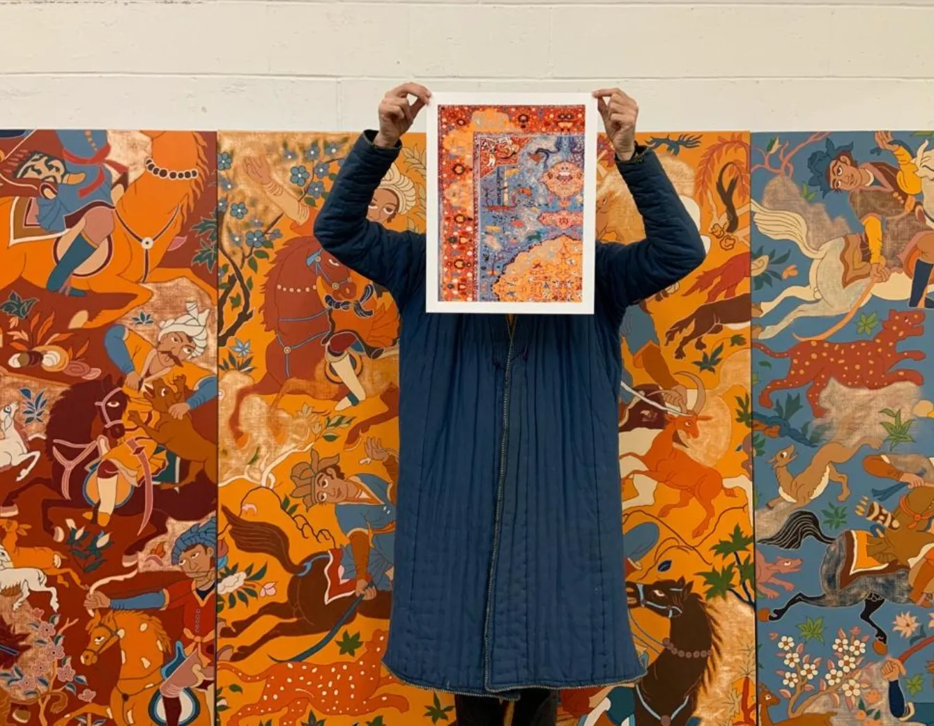 Kour Pour, Nowruz, 2021; Hand Embellished, Signed, and Numbered Limited Edition Print