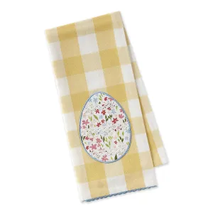 Lace Egg Embellished Dishtowel