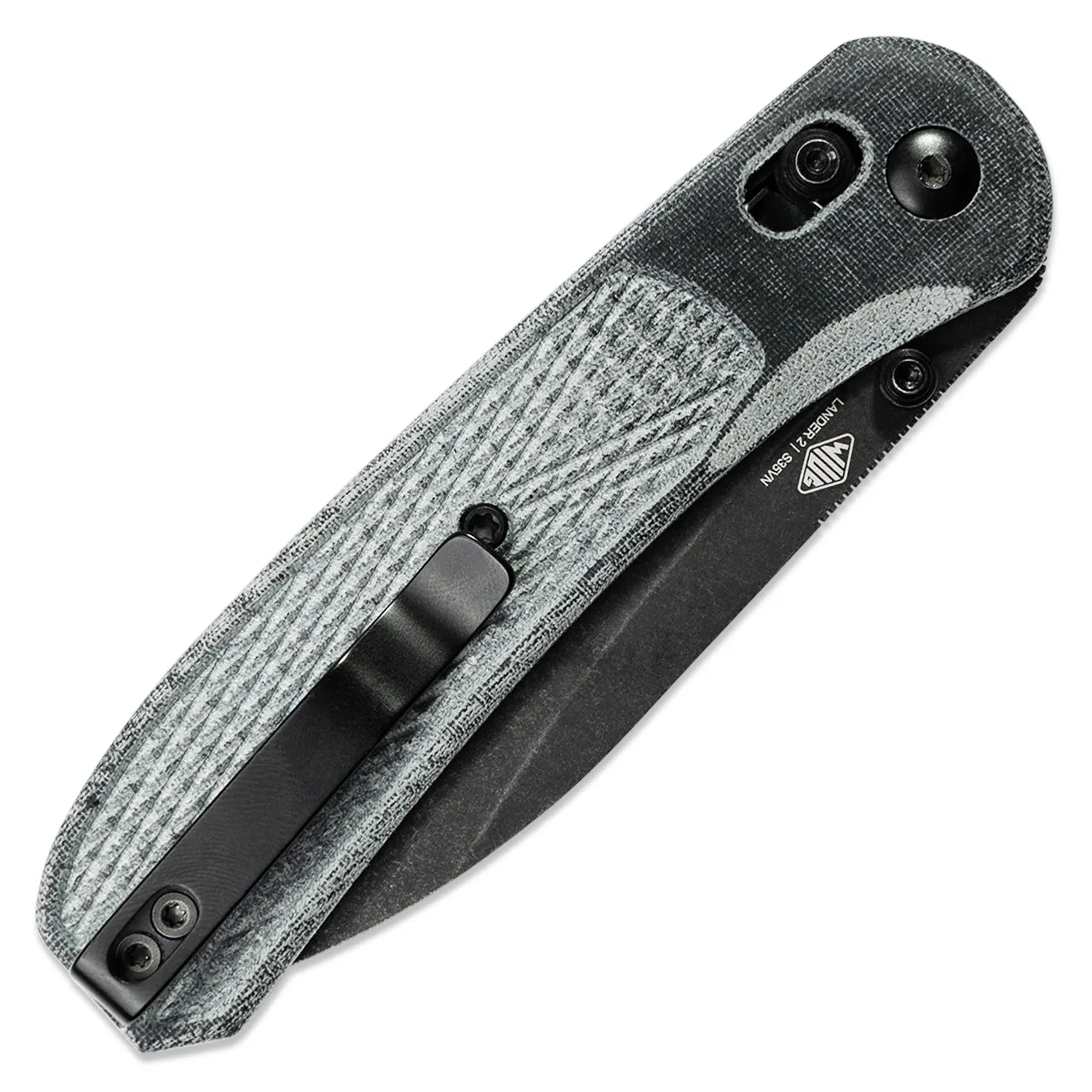 Lander 2 Knife Scales - Micarta - Checkered Pattern