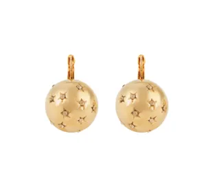 Large Gold Comète Earrings
