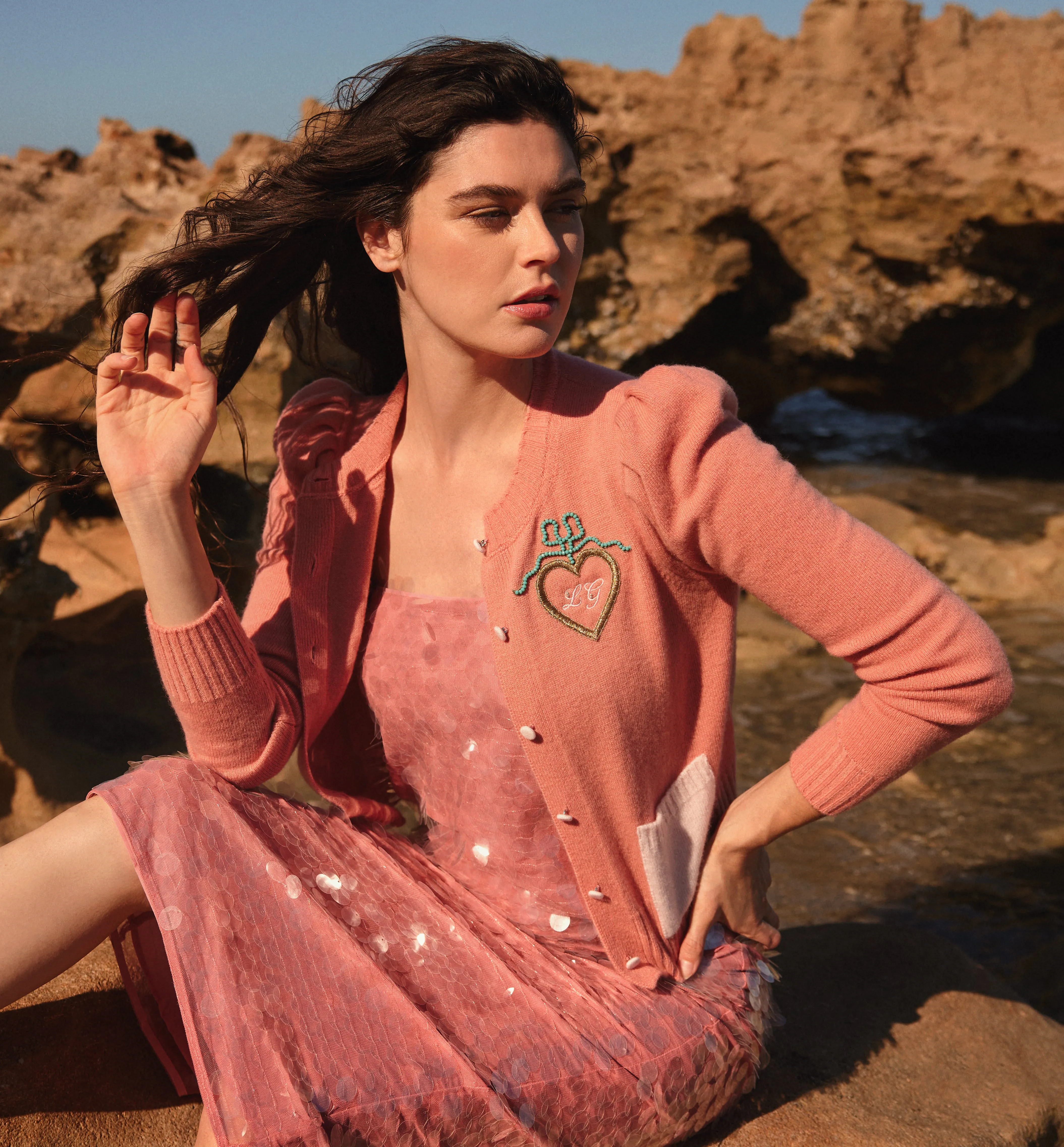 Laurita Puff Sleeve Cardigan