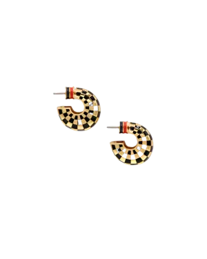 Le Hoop in Checker Black/Gold