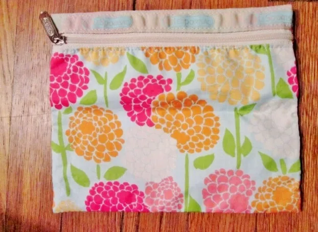 LESPORTSAC Nylon shoulder bag purse crossbody Vegan Le Sport Sac FLORAL PEONY Wallet