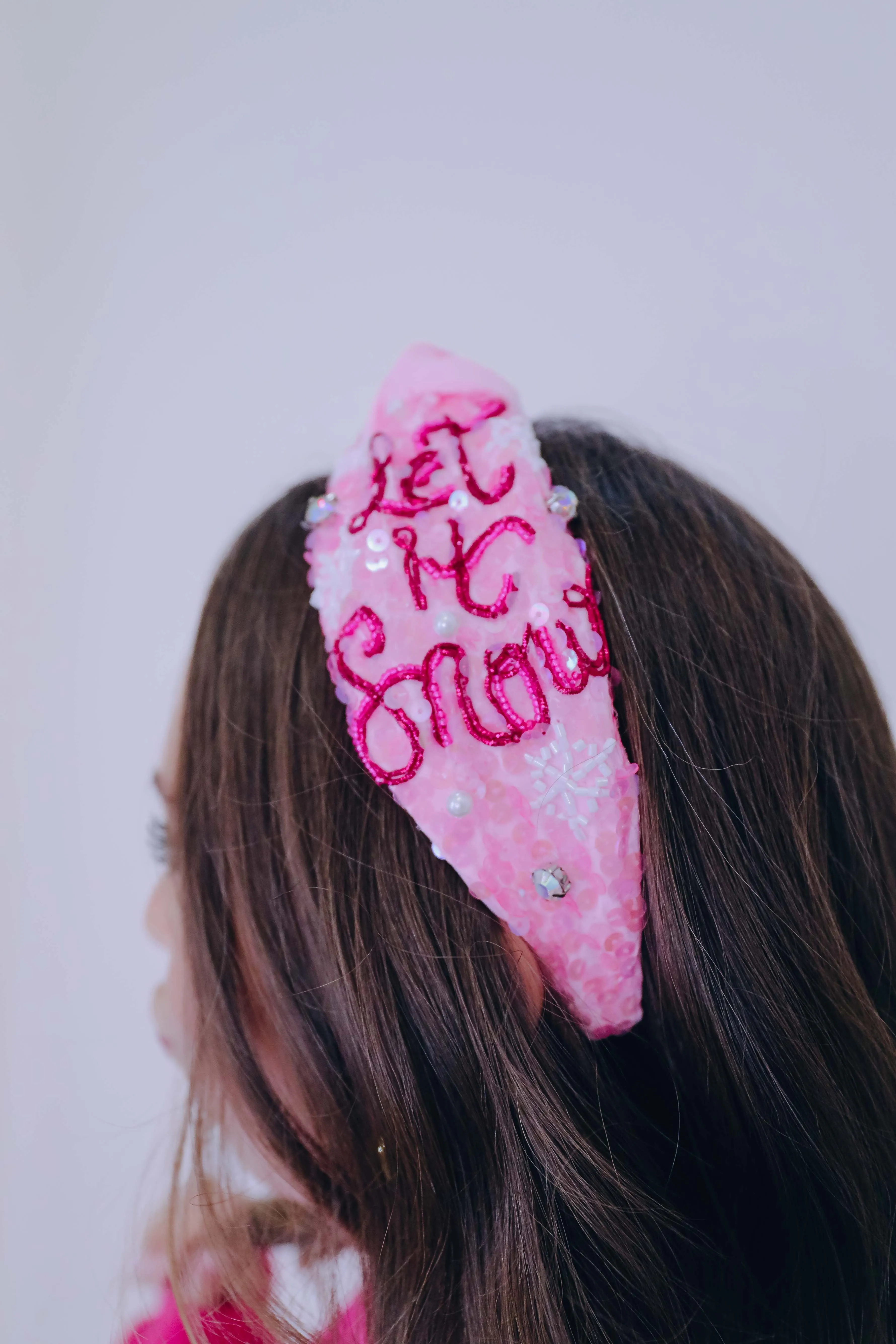 Let It Snow Embellished Headband