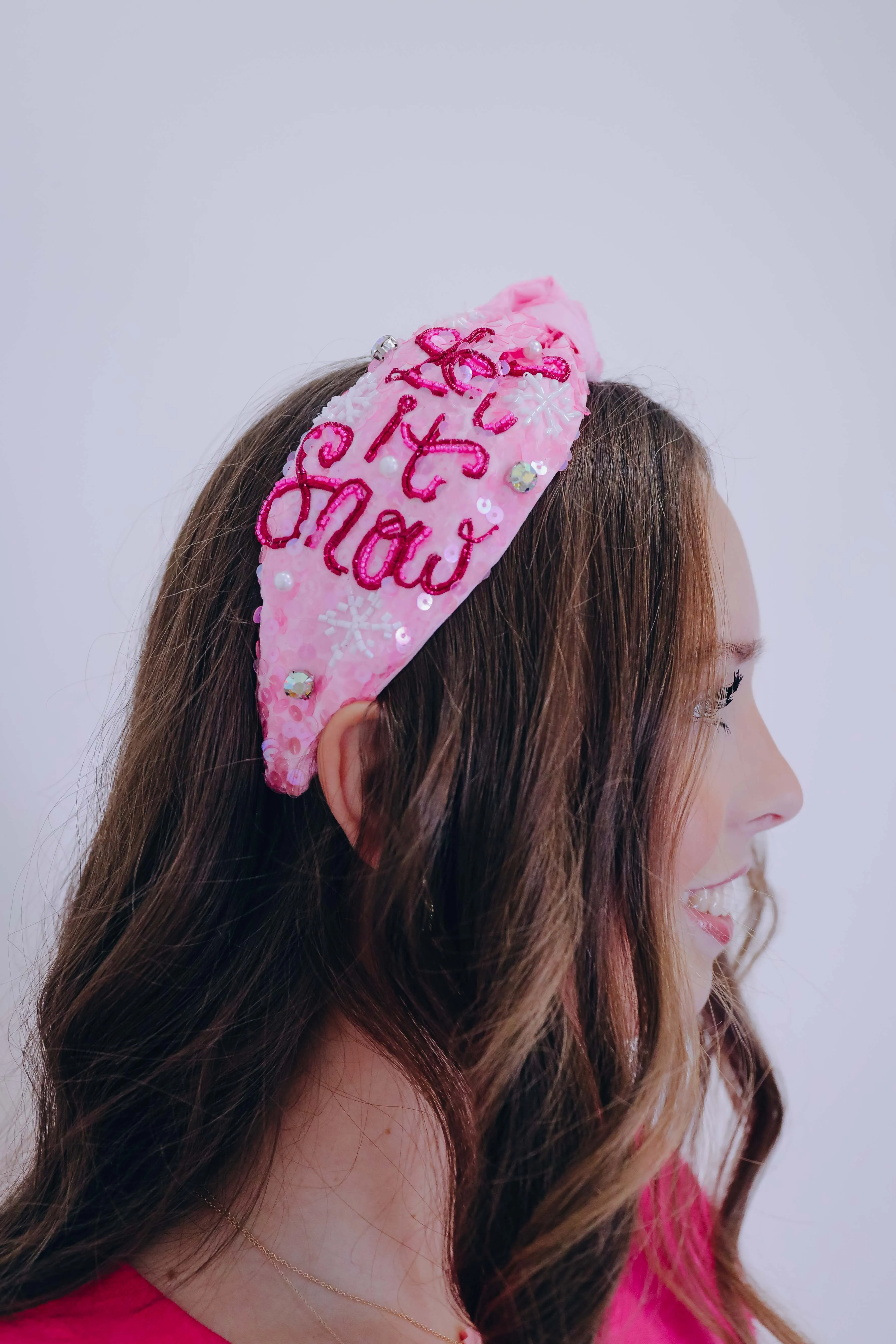 Let It Snow Embellished Headband