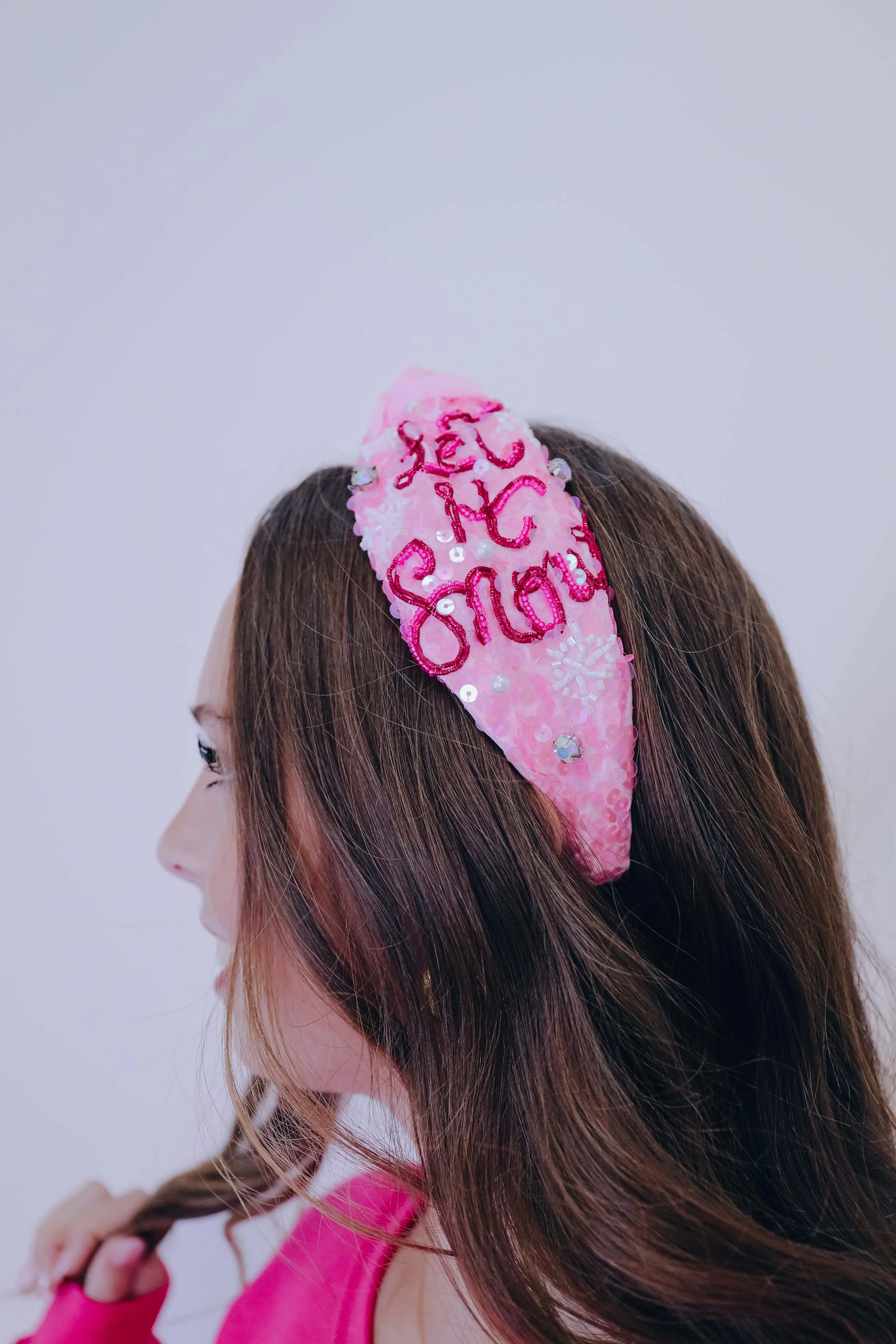 Let It Snow Embellished Headband