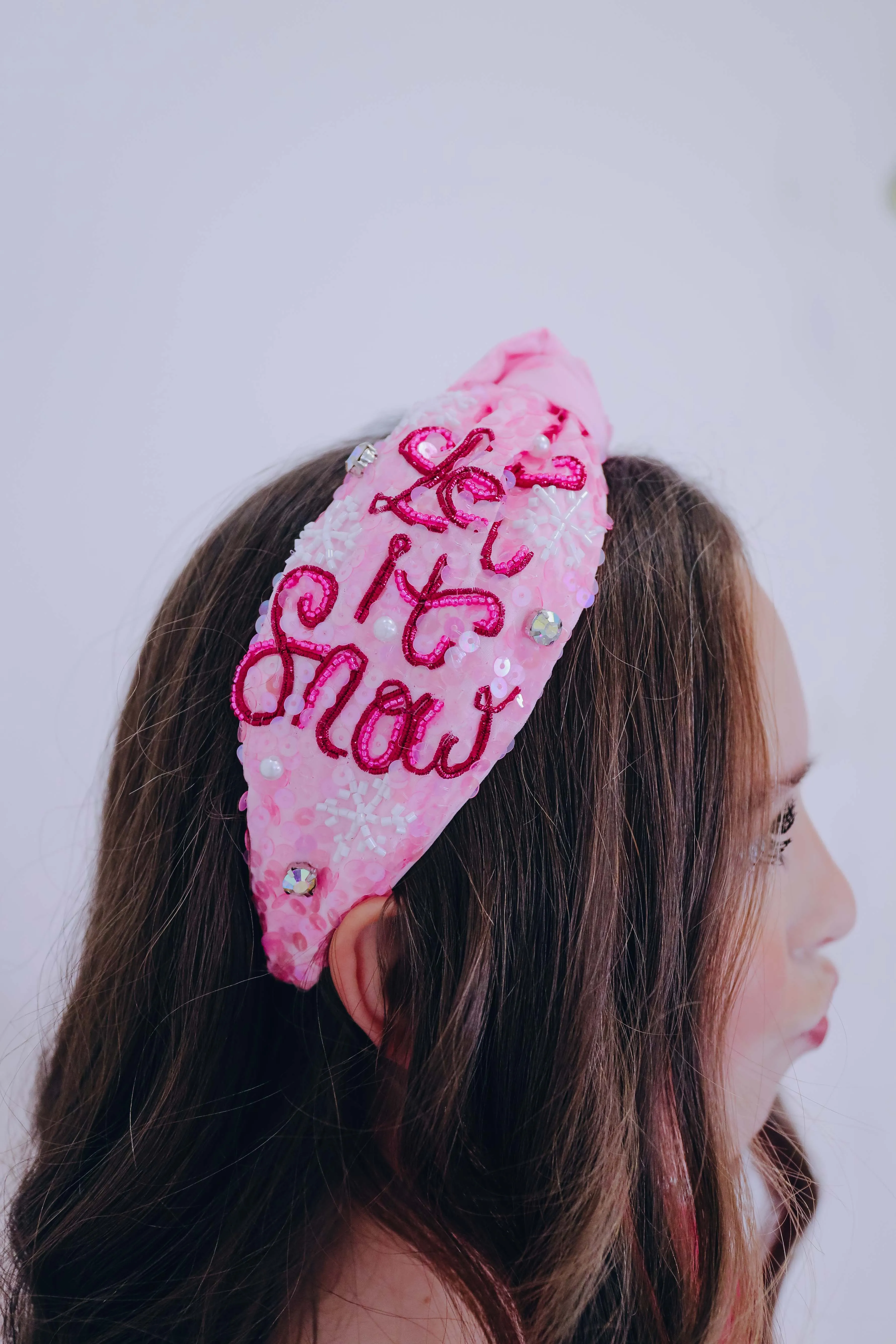 Let It Snow Embellished Headband