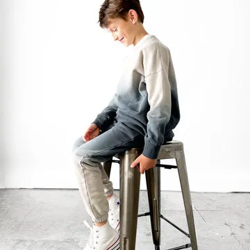 Little Bipsy Ombre Elevated Crewneck - Night Fall