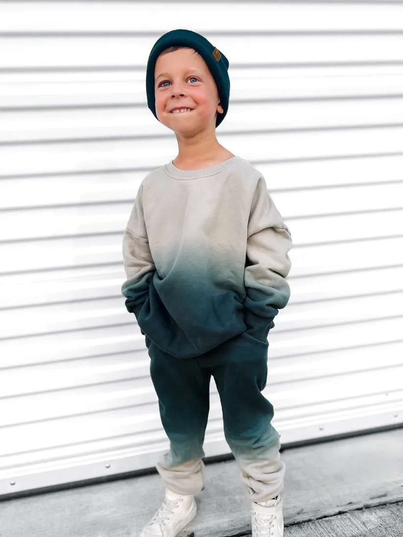 Little Bipsy Ombre Elevated Crewneck - Night Fall