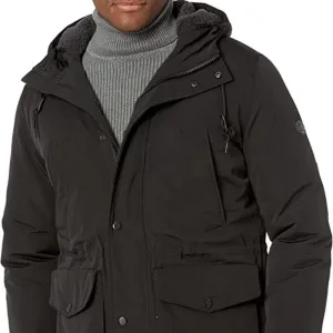 LONDON FOG Men's Faux Sherpa Lined Parka