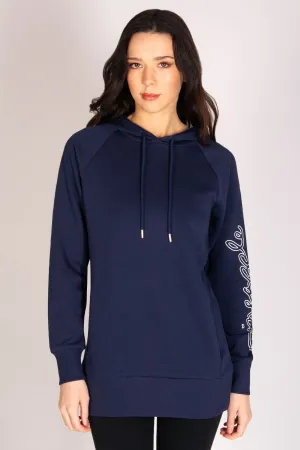 Longline Logo Hoodie