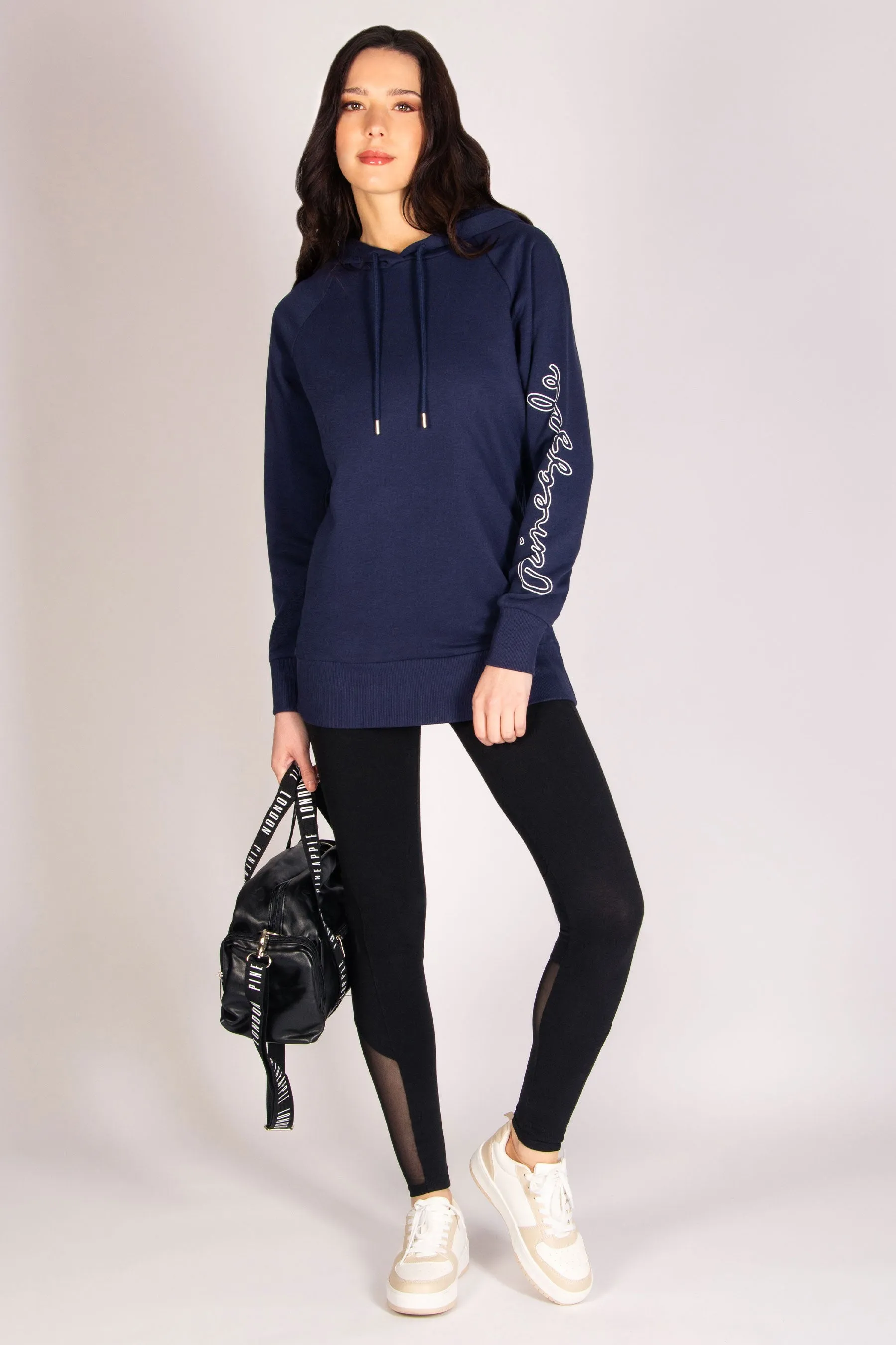Longline Logo Hoodie