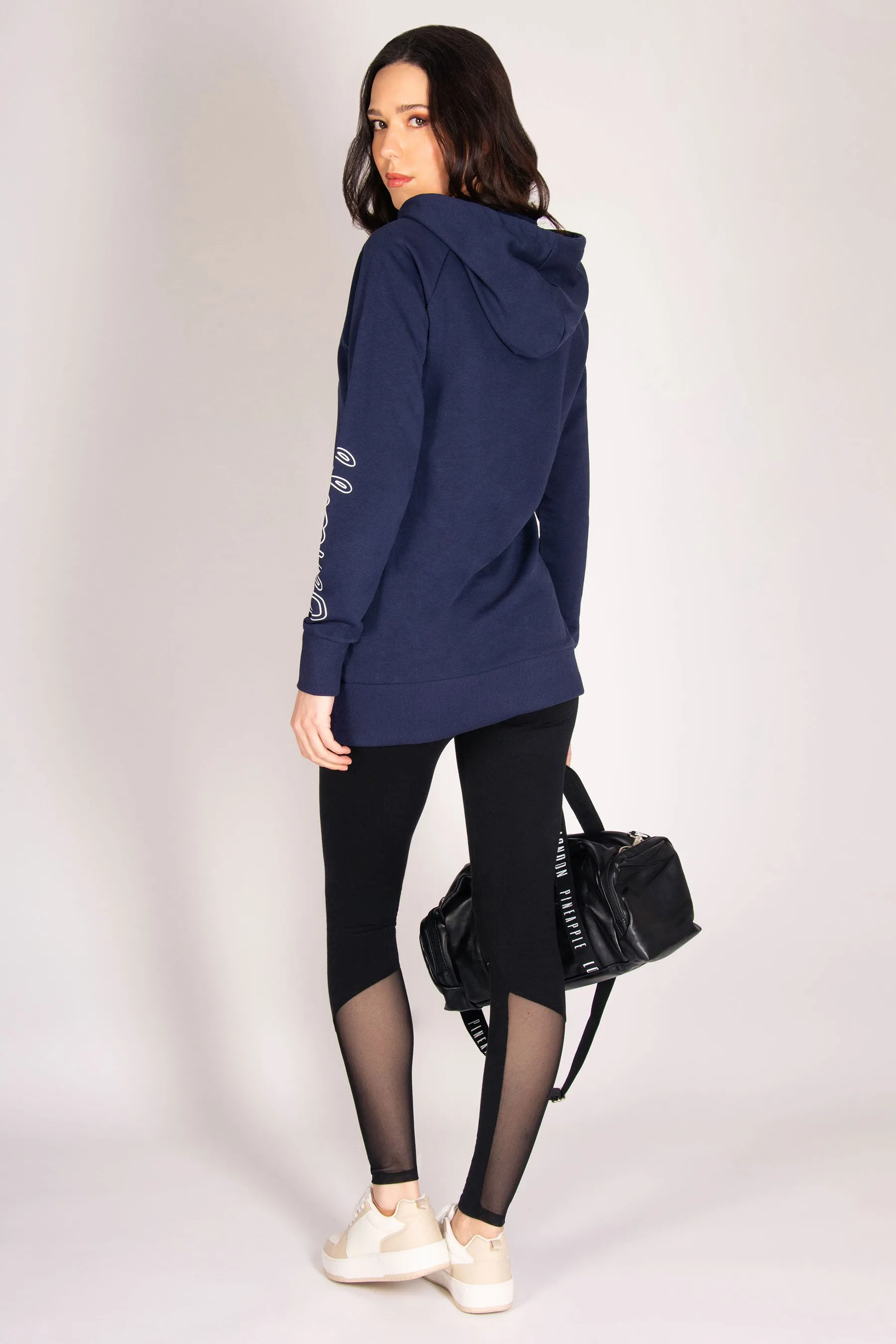 Longline Logo Hoodie