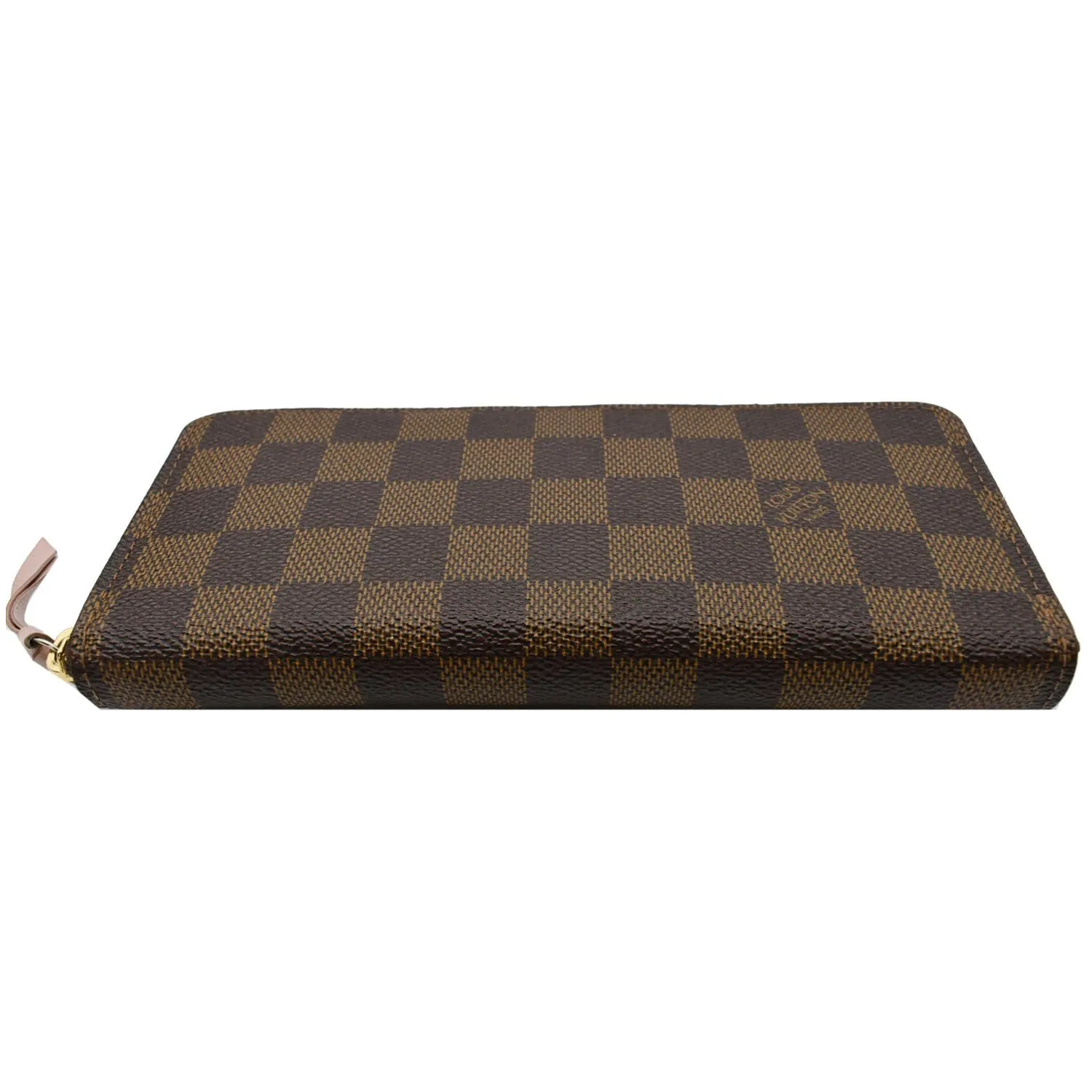 LOUIS VUITTON Clemence Damier Ebene  Wallet Brown
