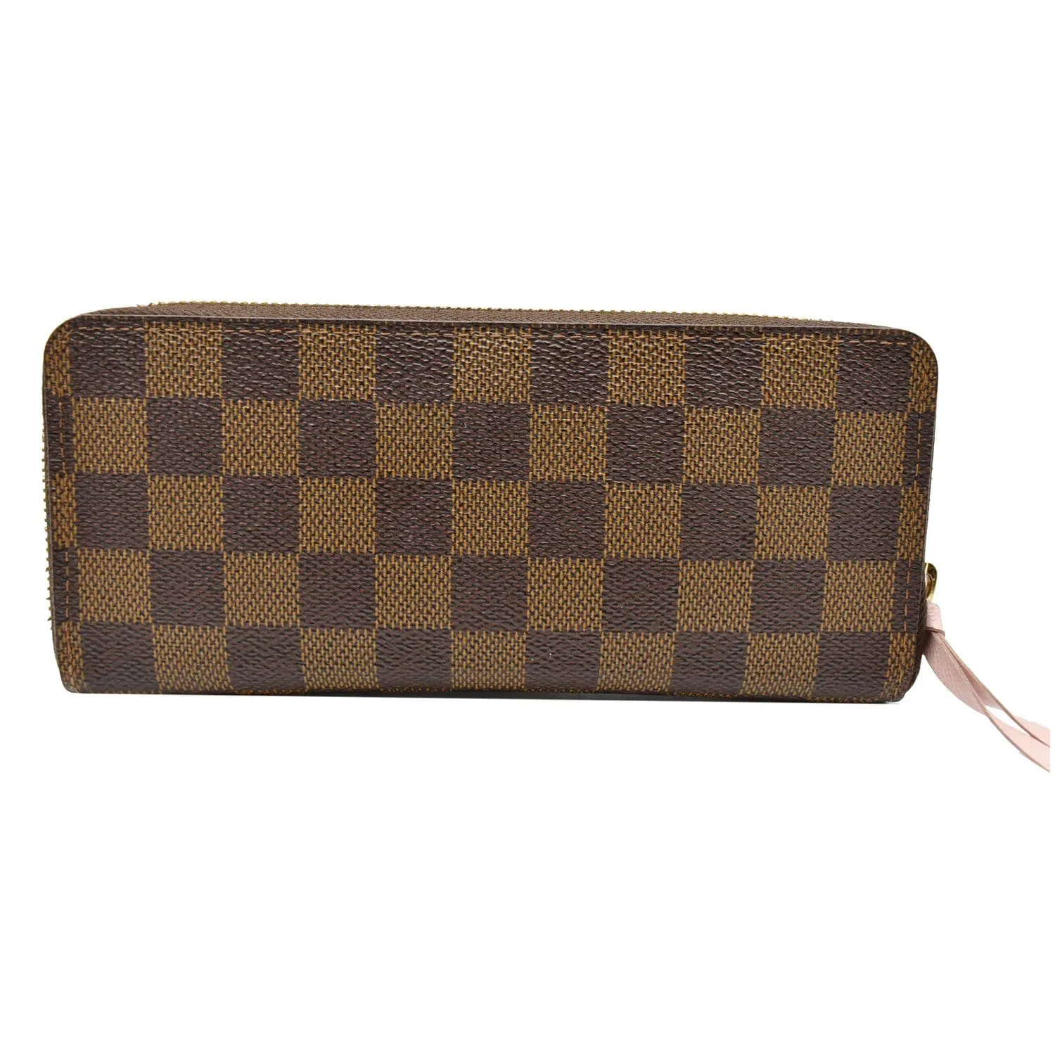 LOUIS VUITTON Clemence Damier Ebene  Wallet Brown