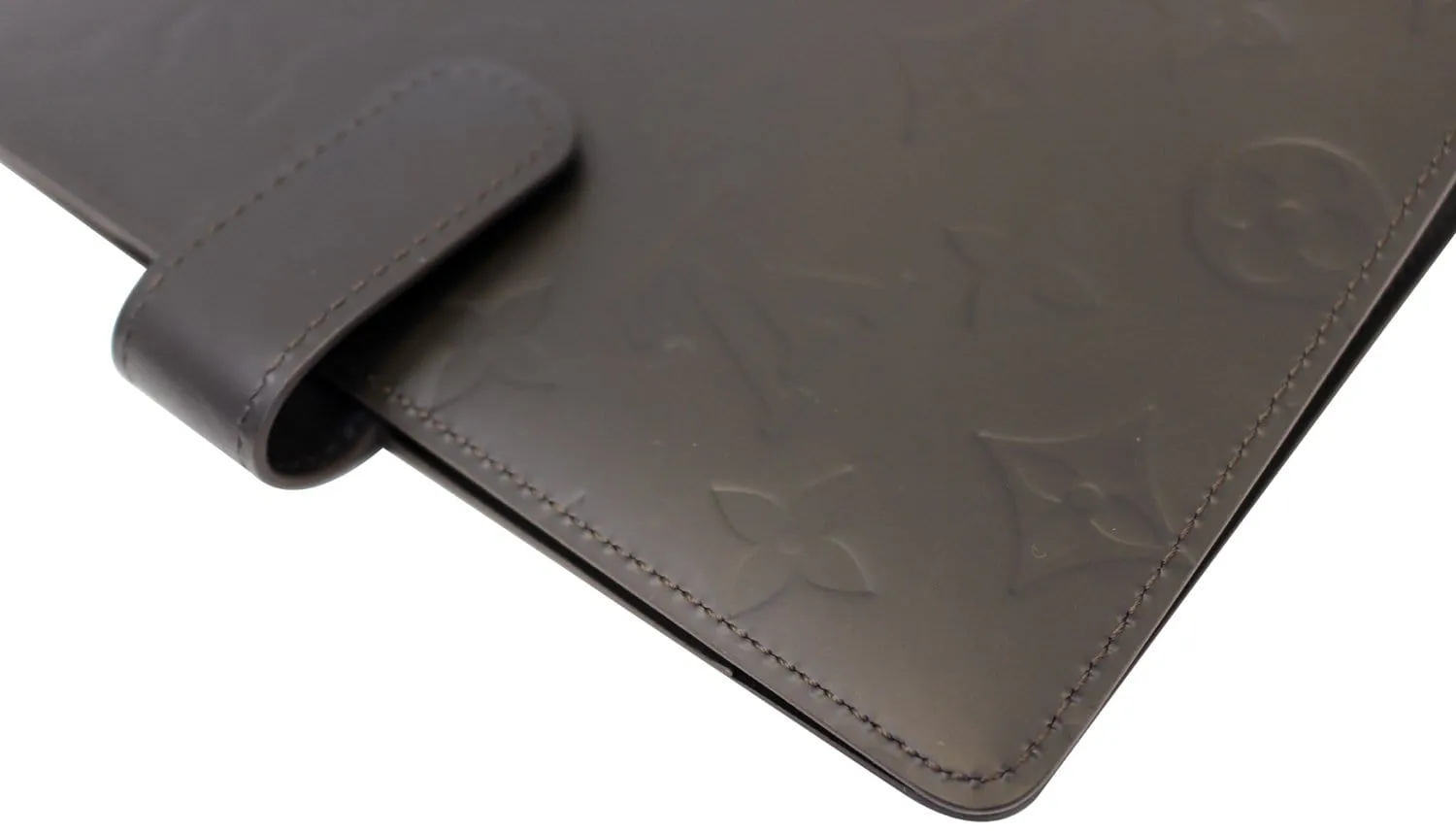 LOUIS VUITTON Mat Agenda MM Day Planner Cover Brown