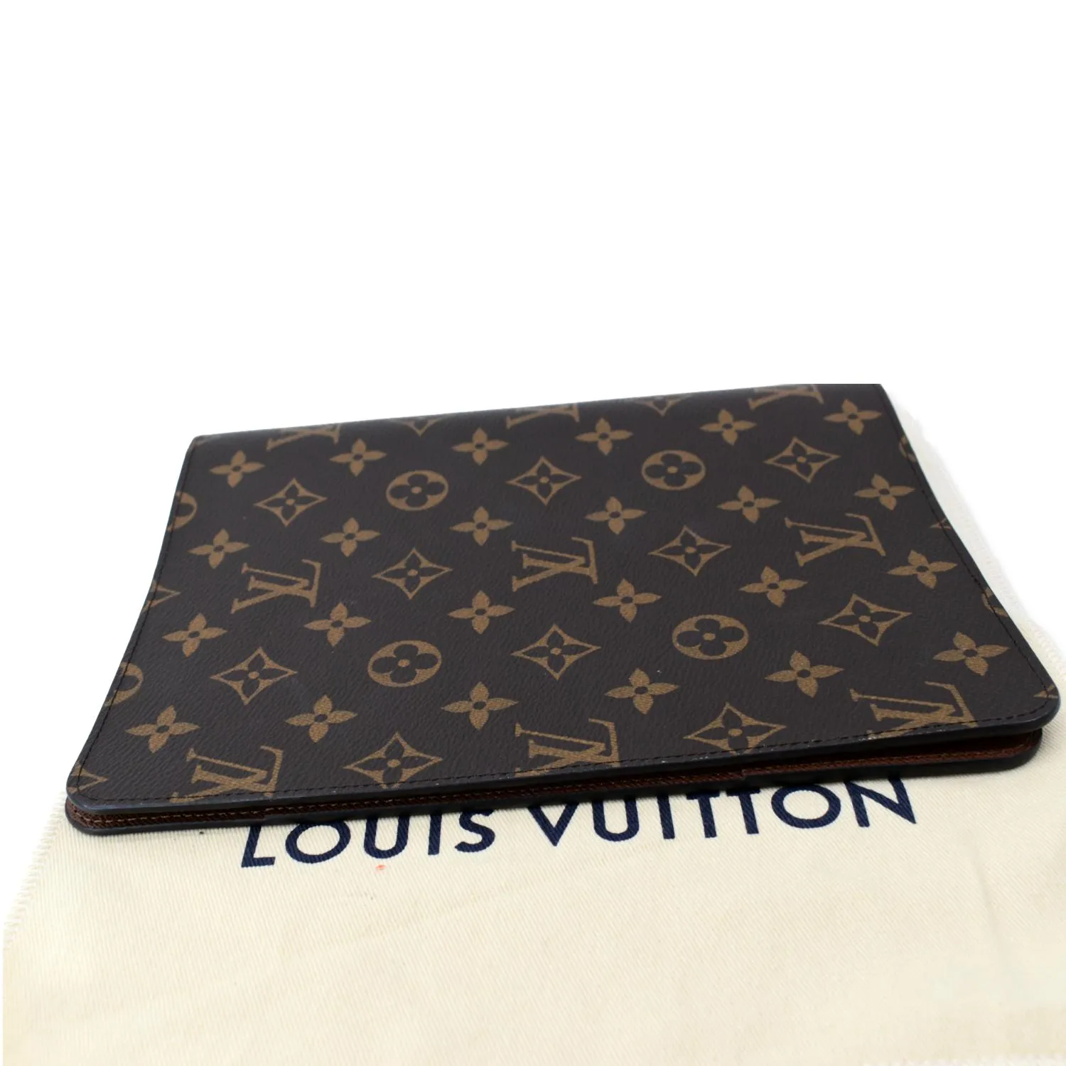 LOUIS VUITTON Monogram Canvas Note Book Cover Brown