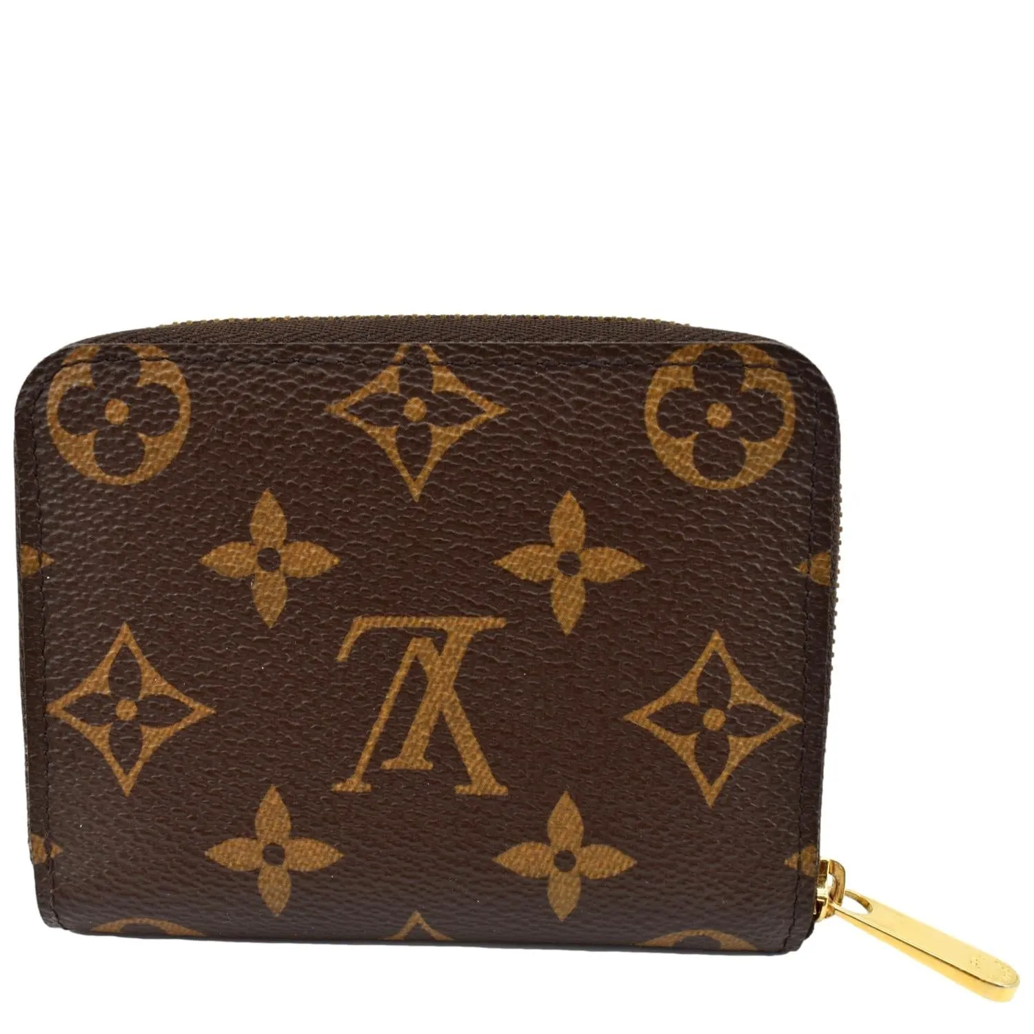 LOUIS VUITTON Monogram Canvas Zippy Coin Purse Brown