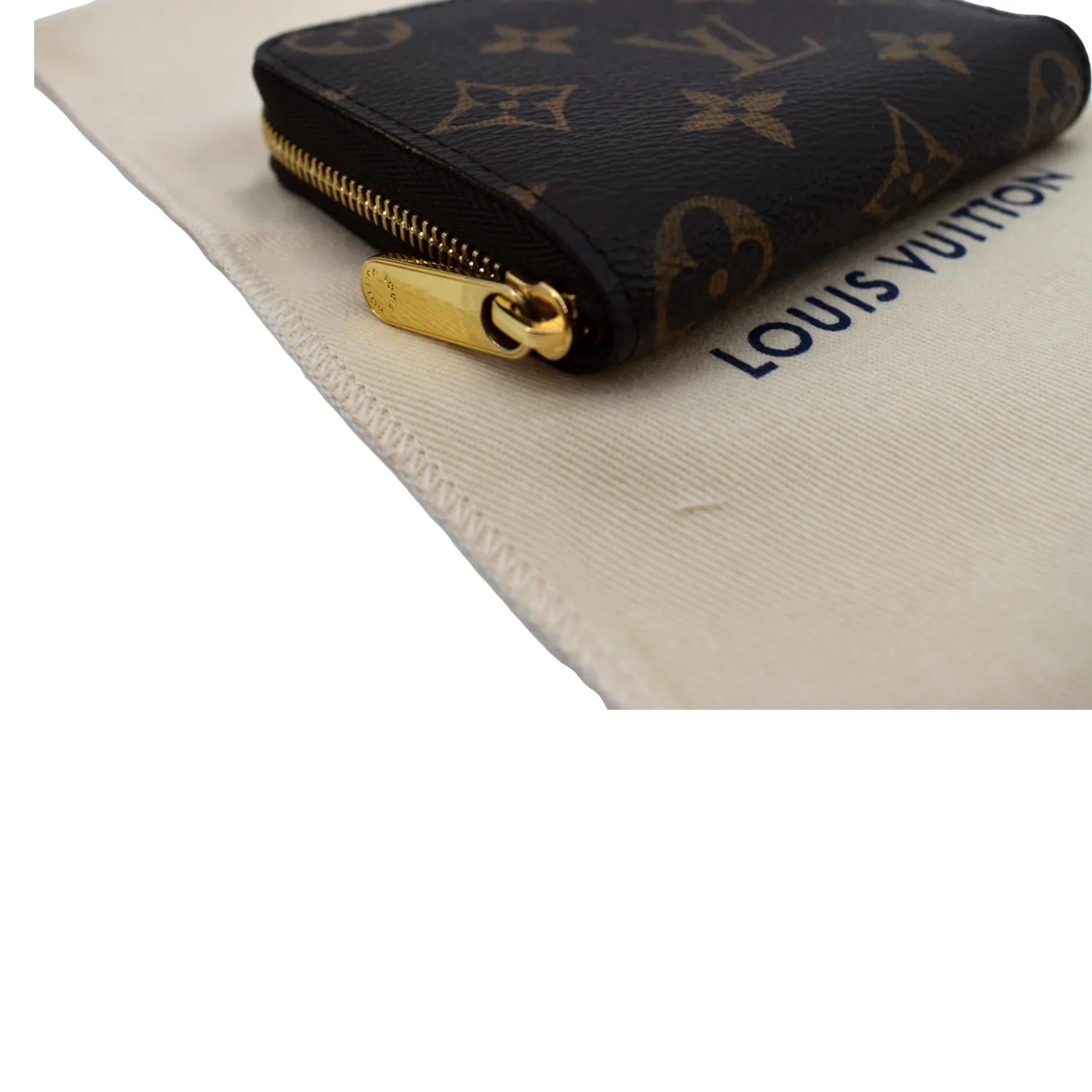 LOUIS VUITTON Monogram Canvas Zippy Coin Purse Brown