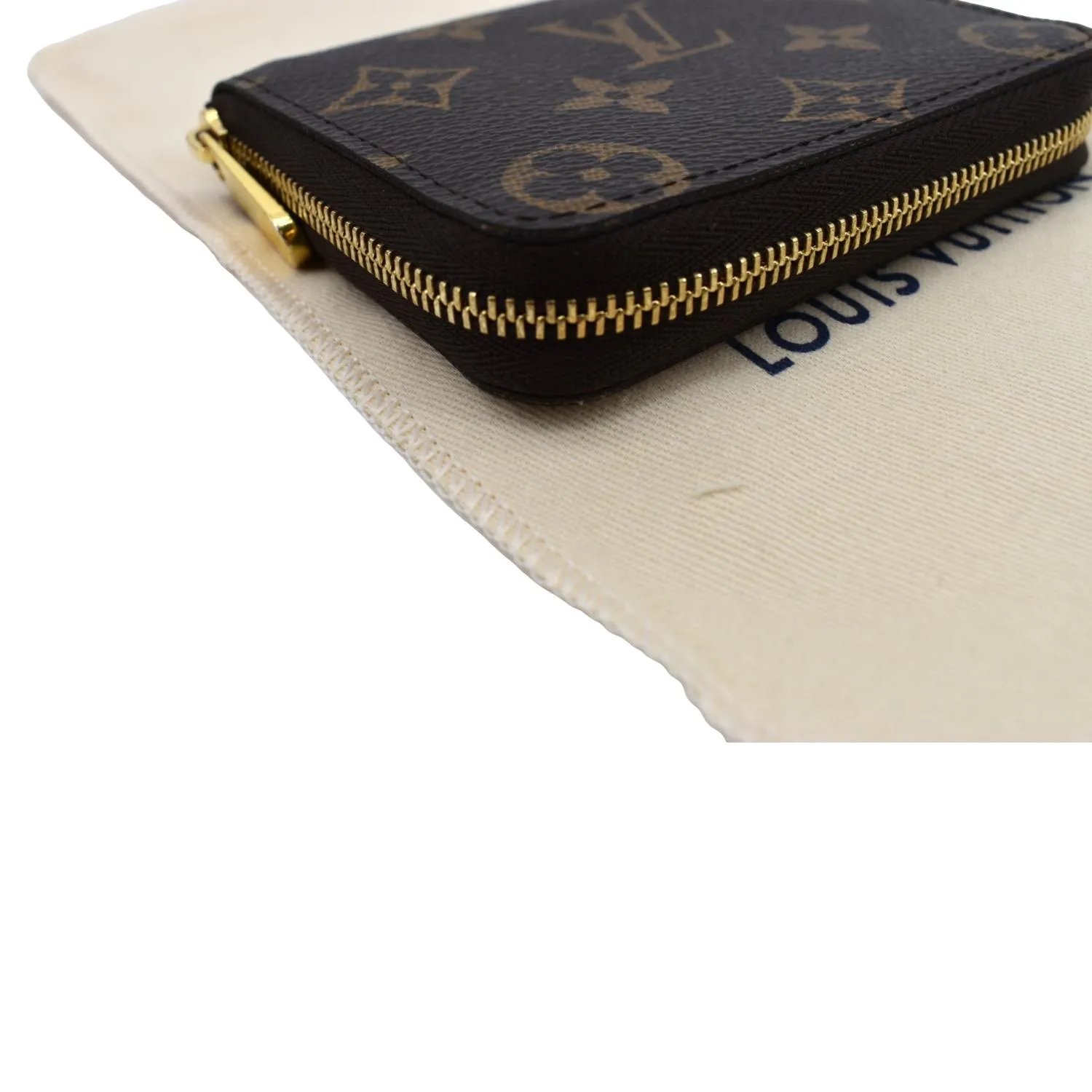 LOUIS VUITTON Monogram Canvas Zippy Coin Purse Brown