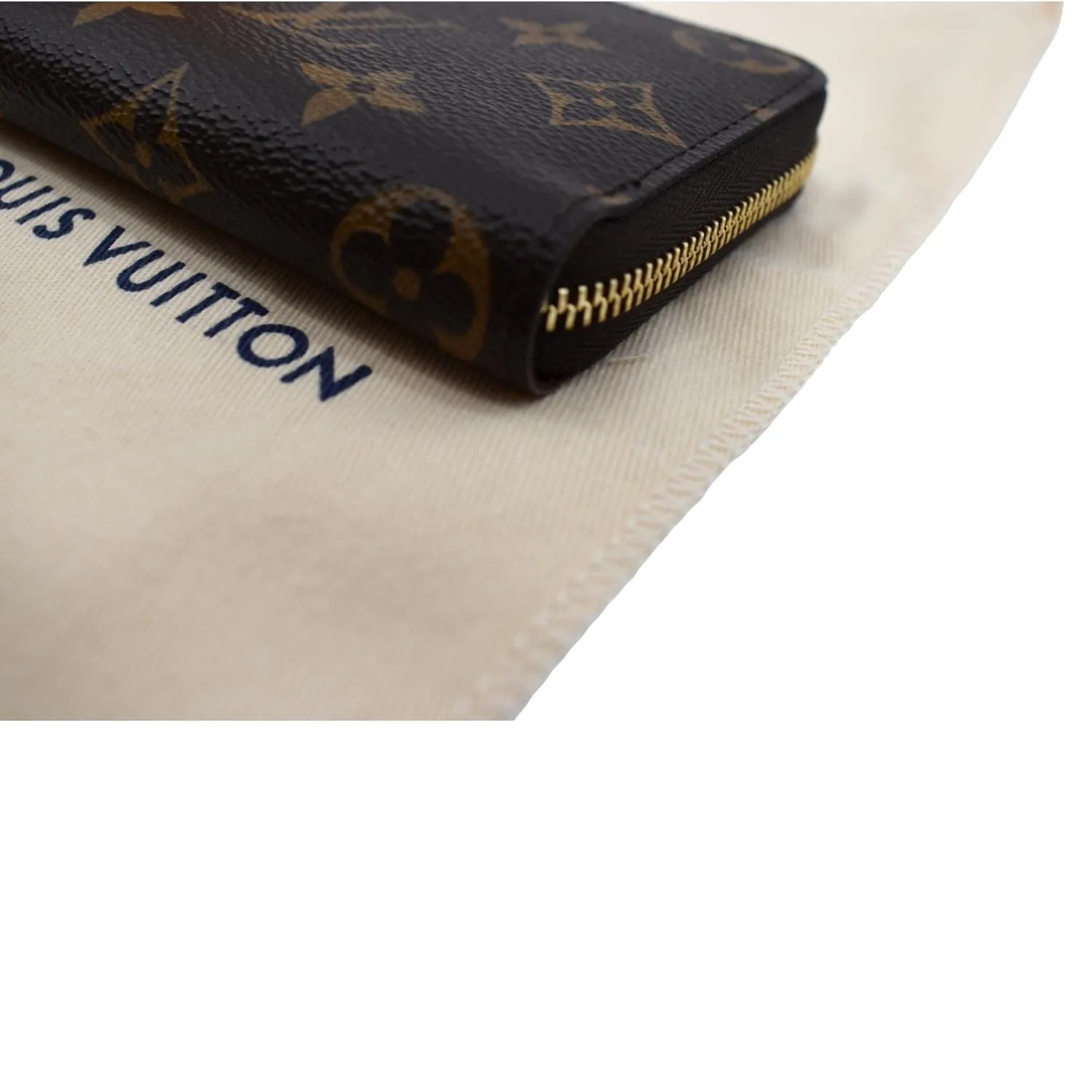LOUIS VUITTON Monogram Canvas Zippy Coin Purse Brown