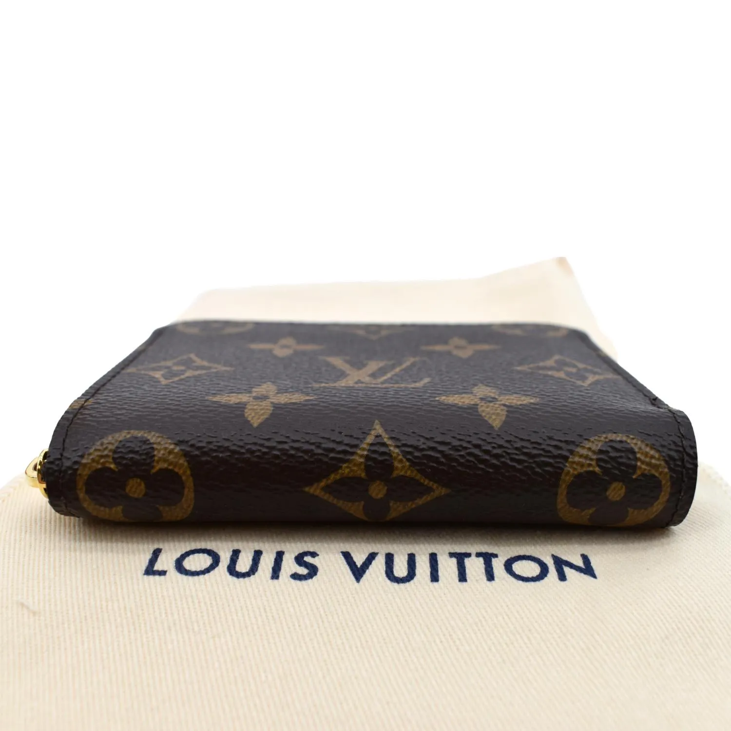 LOUIS VUITTON Monogram Canvas Zippy Coin Purse Brown