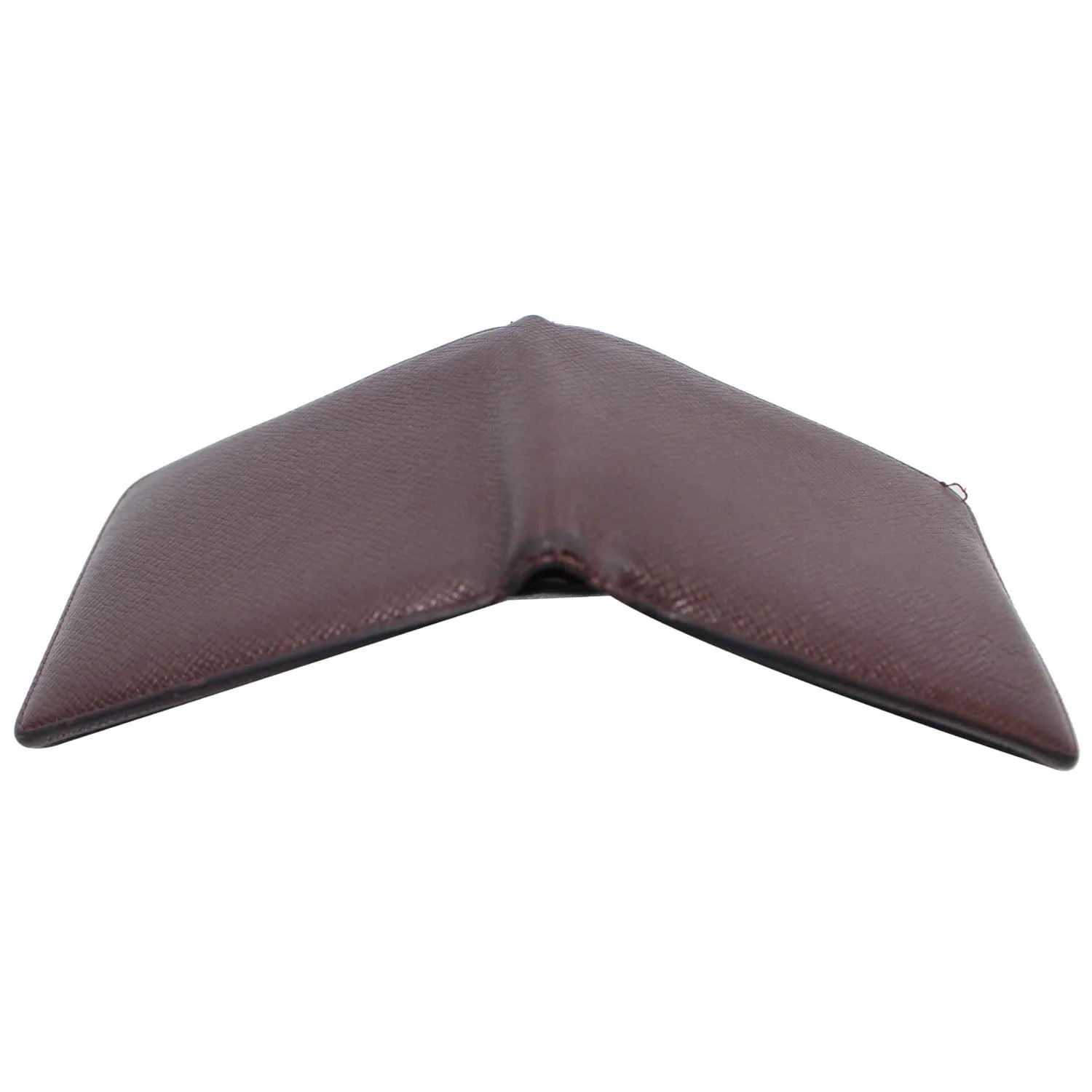 LOUIS VUITTON Multiple Acajou Taiga Leather Bifold Wallet Brown - 25% OFF