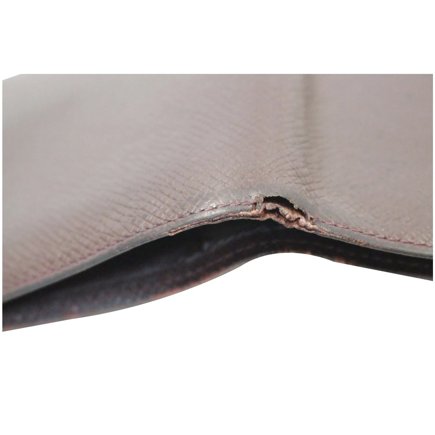 LOUIS VUITTON Multiple Acajou Taiga Leather Bifold Wallet Brown - 25% OFF