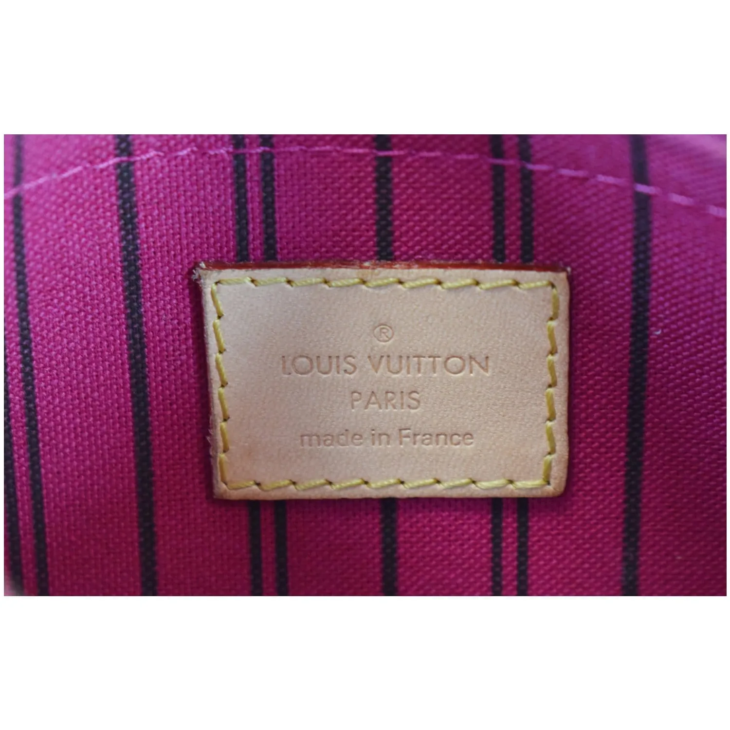 LOUIS VUITTON Pochette Wristlet Pouch Monogram Canvas Neverfull PM Brown