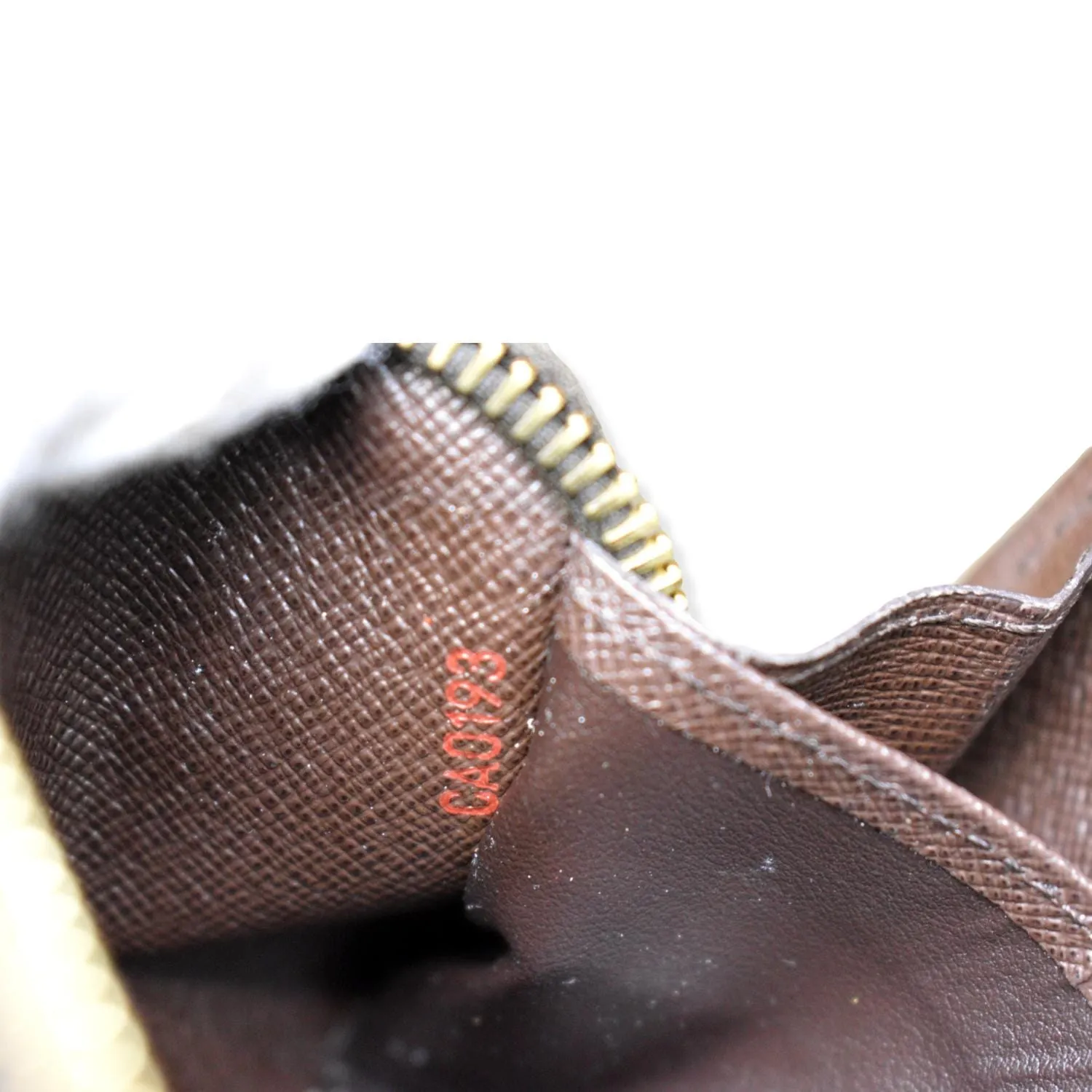 LOUIS VUITTON Zippy Long Damier Ebene Wallet Brown