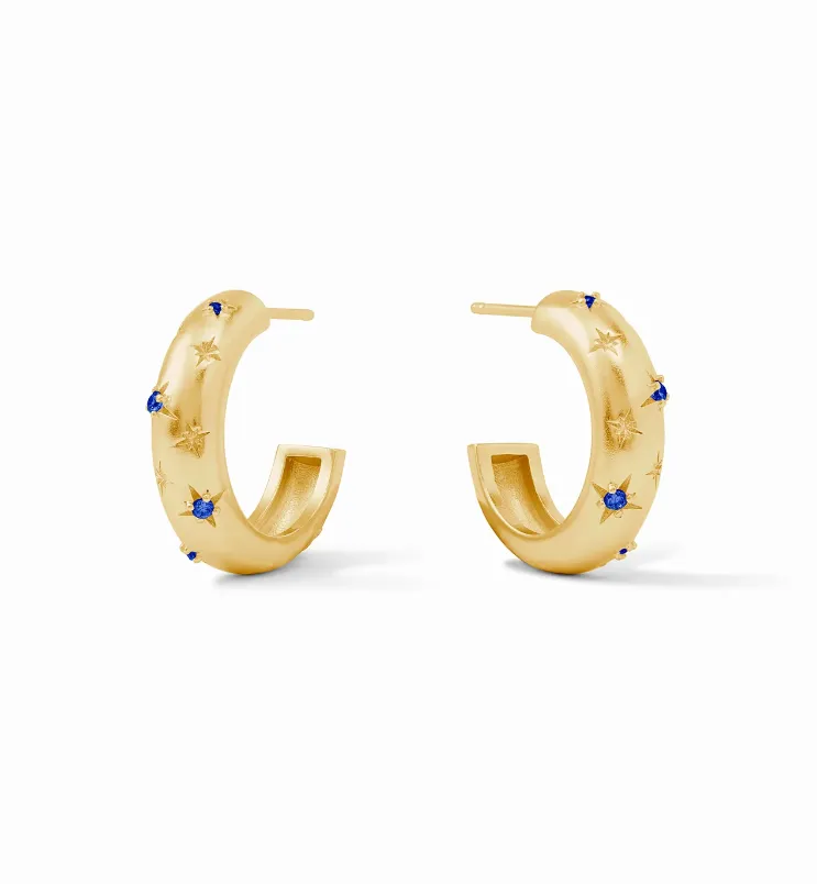 Luna Stone Hoops