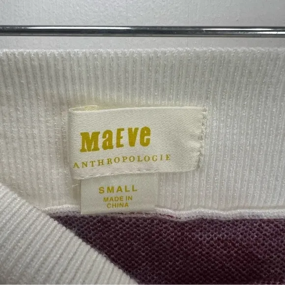 Maeve by Anthropologie NWT sweater floral mod checkered skirt